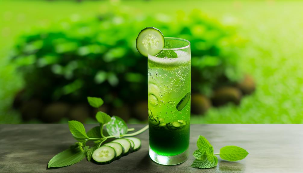refreshing green tea cucumber